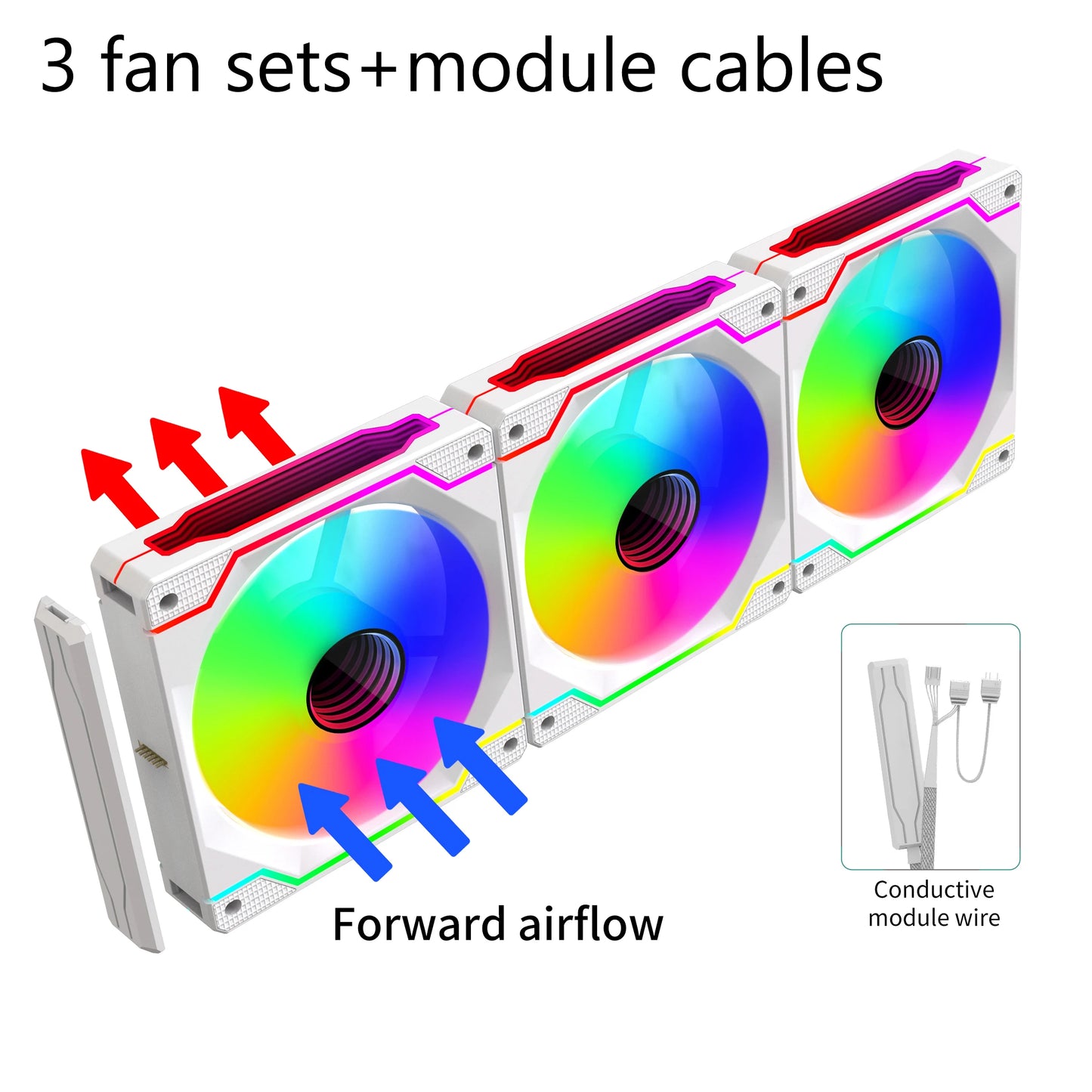 Lovingcool Factory Direct Sale Infinite Mirror ARGB Building Block Fan 120mm RGB Light Effect Desktop Computer Cooling PC Fan-9