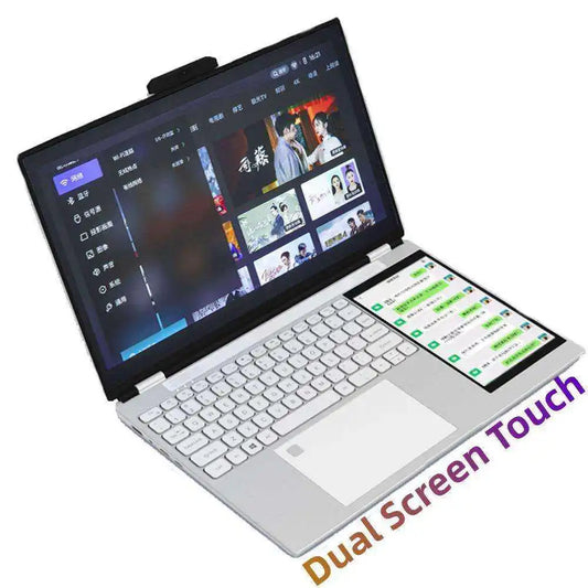 The Latest Dual Screen Ultra Slim Laptops Brand New Notebook N100 2.9Ghz 32Gb Ram 2Tb Ssd Multi-Purpose Device Business Laptop-1