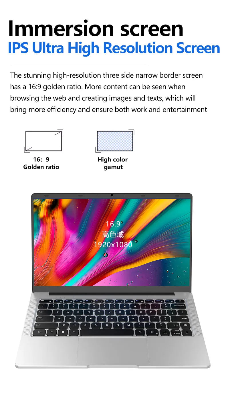 Brand New Laptops 14 Inch A3950/N5095 N95 6/8/16/32GB 64GB 128GB 256GB 512GB 1TB Cheap Student Laptop Computer Business Notebook-2