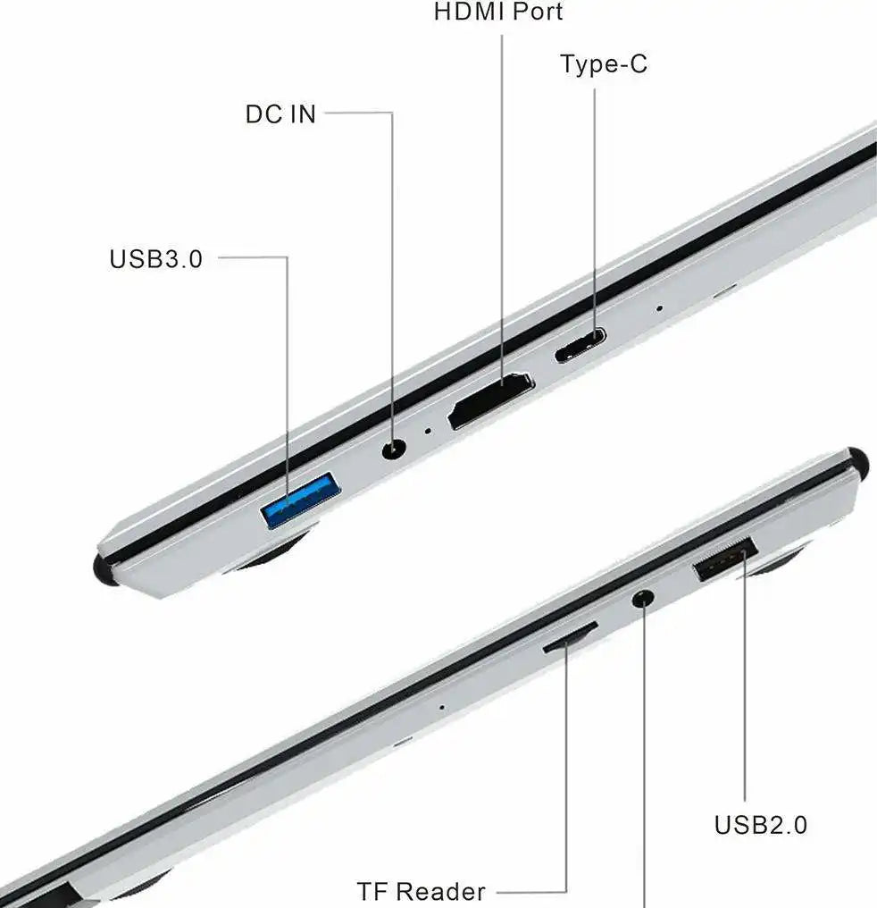 The Latest Dual Screen Ultra Slim Laptops Brand New Notebook N100 2.9Ghz 32Gb Ram 2Tb Ssd Multi-Purpose Device Business Laptop-3