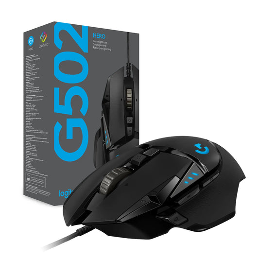 High Performanceo 0riginal Black Logitech G502 Hero Lightspeed 25600dpi Gaming Mice Computer Wired Gaming Mouse for Pc-0