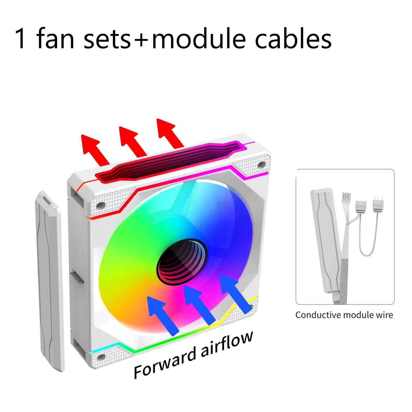 Lovingcool Factory Direct Sale Infinite Mirror ARGB Building Block Fan 120mm RGB Light Effect Desktop Computer Cooling PC Fan-13