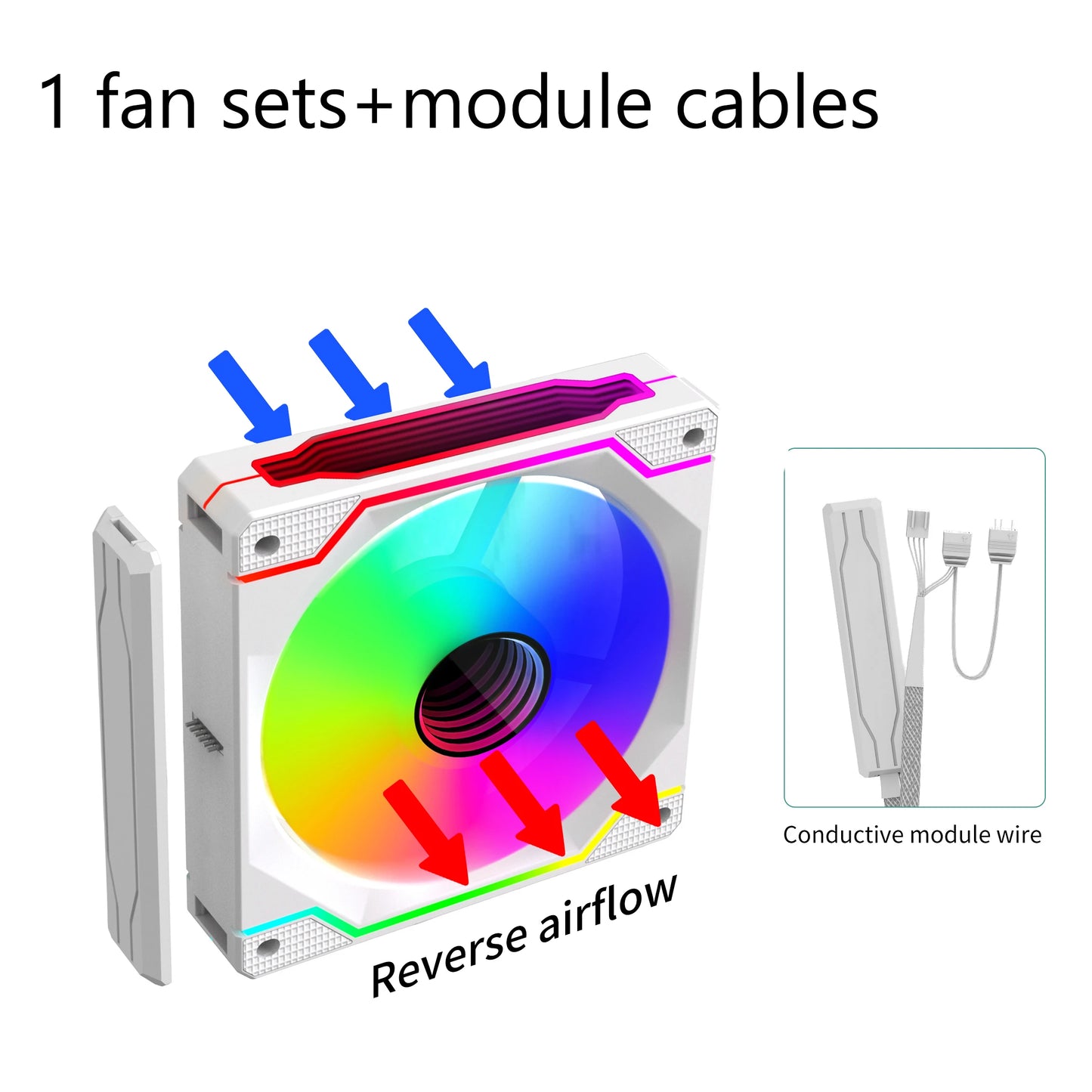 Lovingcool Factory Direct Sale Infinite Mirror ARGB Building Block Fan 120mm RGB Light Effect Desktop Computer Cooling PC Fan-14