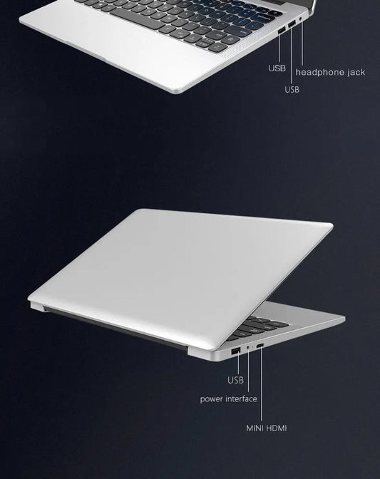 Brand New Laptops 14 Inch A3950/N5095 N95 6/8/16/32GB 64GB 128GB 256GB 512GB 1TB Cheap Student Laptop Computer Business Notebook-1