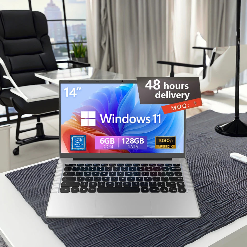 Brand New Laptops 14 Inch A3950/N5095 N95 6/8/16/32GB 64GB 128GB 256GB 512GB 1TB Cheap Student Laptop Computer Business Notebook-0