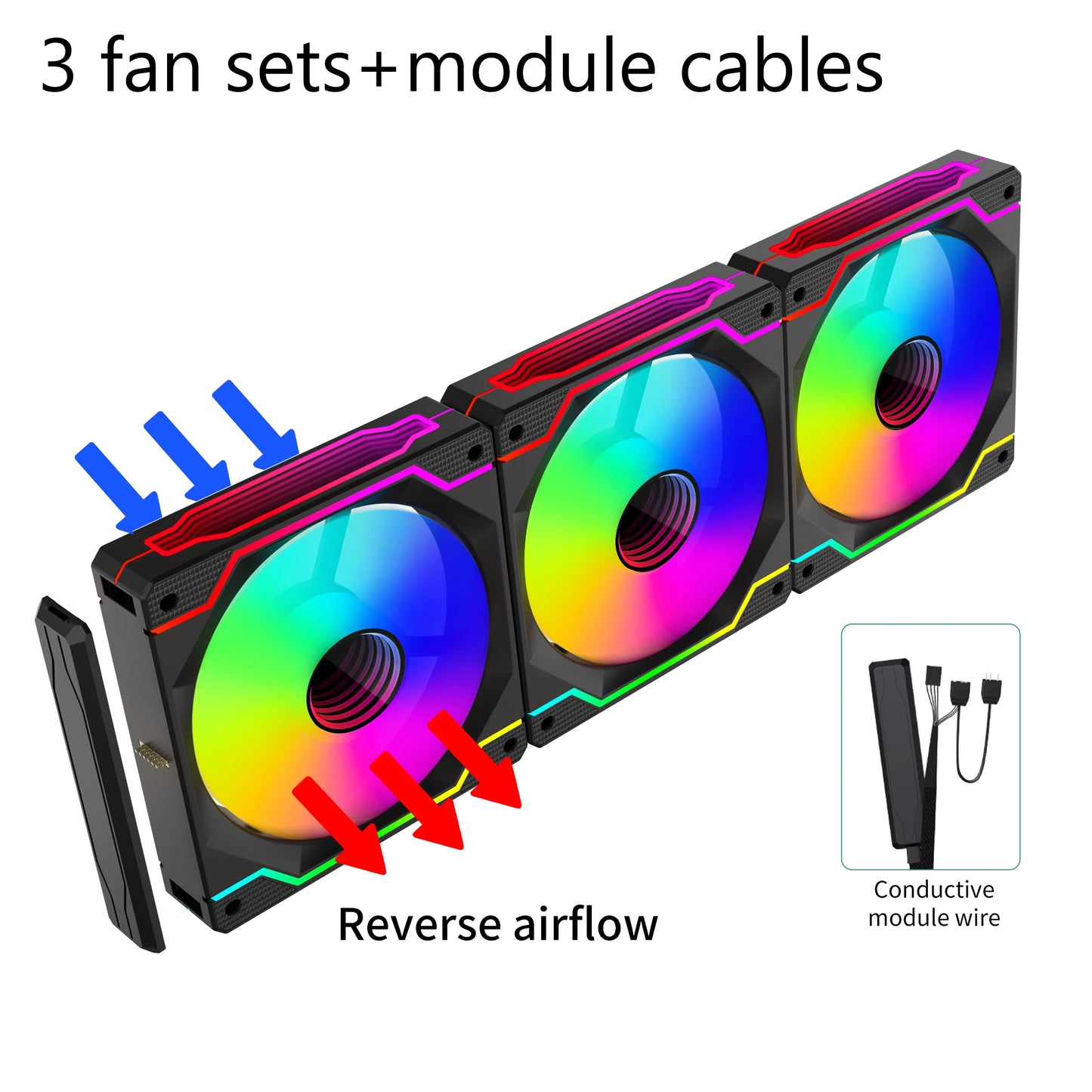 Lovingcool Factory Direct Sale Infinite Mirror ARGB Building Block Fan 120mm RGB Light Effect Desktop Computer Cooling PC Fan-8