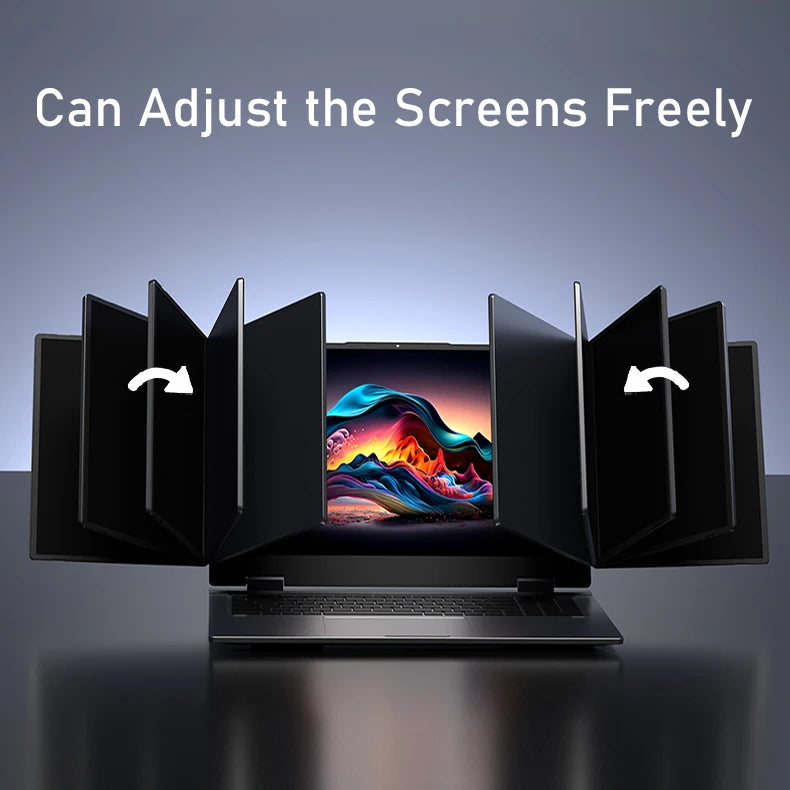 16 Inch Triple-Screen Laptop I7-1260P 12th Gen Wifi 6 Max 64GB RAM 4TB SSD Portable Monitor 3 Screen Laptop Student PC-3